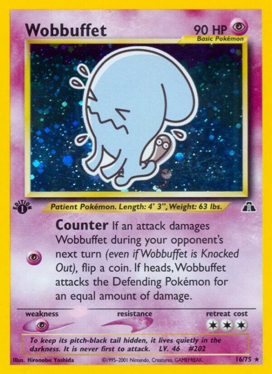 Wobbuffet (16) - 1st Edition Holo