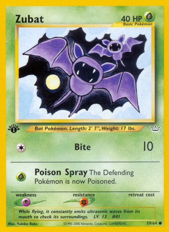Zubat - 1st Edition