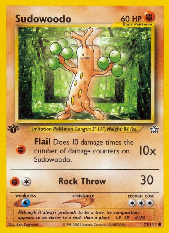 Sudowoodo - 1st Edition