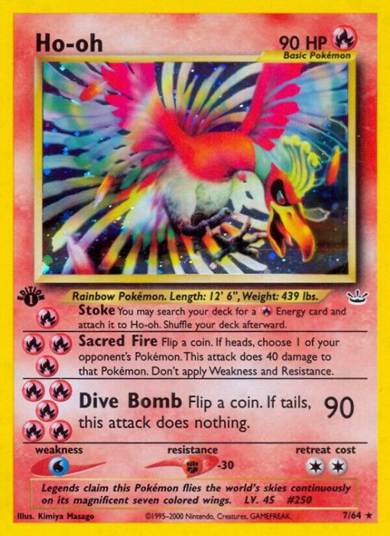 Ho-oh (7) - 1st Edition Holo