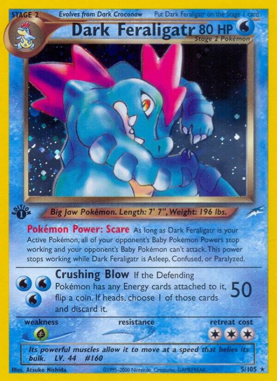 Dark Feraligatr - 1st Edition Holo