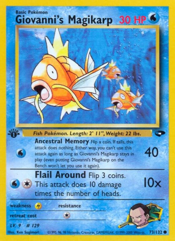 Giovanni's Magikarp - 1st Edition