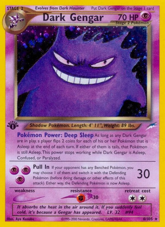 Dark Gengar - 1st Edition Holo