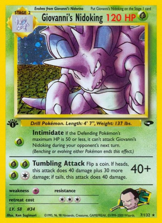 Giovanni's Nidoking - Unlimited Holo