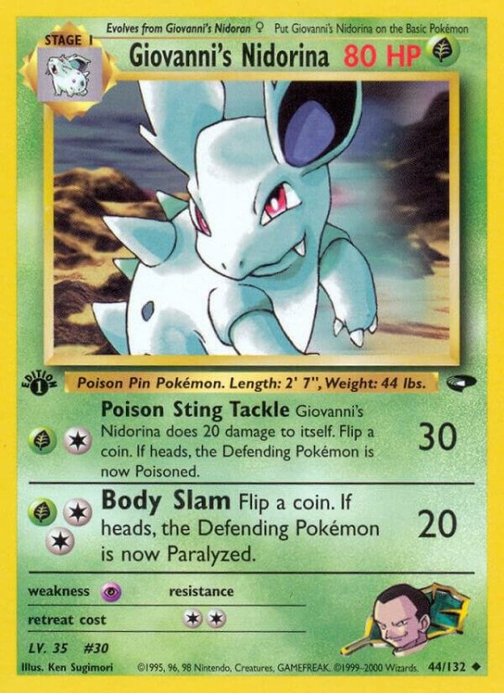 Giovanni's Nidorina - 1st Edition