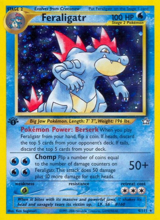 Feraligatr (4) - 1st Edition Holo