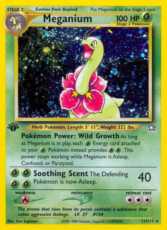 Meganium (11) - 1st Edition Holo