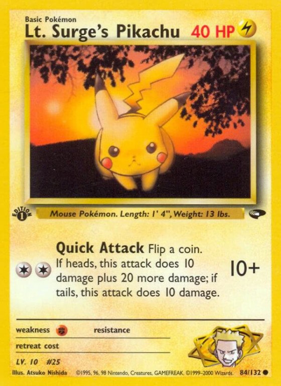 Lt. Surge's Pikachu - Unlimited