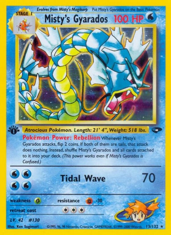 Misty's Gyarados - Unlimited Holo