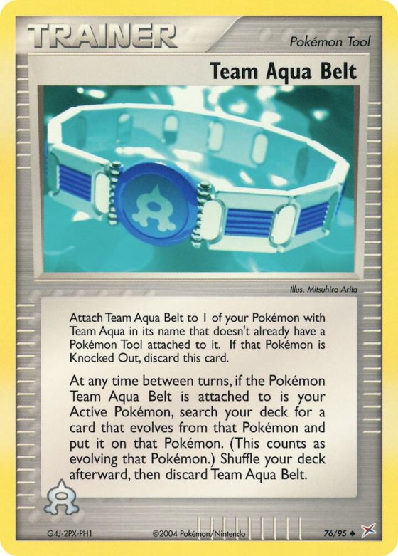 Team Aqua Belt - Reverse Holo