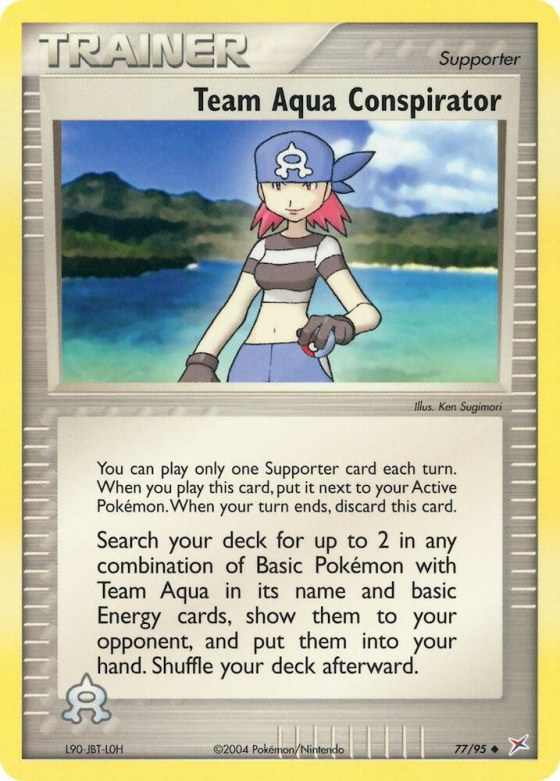 Team Aqua Conspirator - Reverse Holo