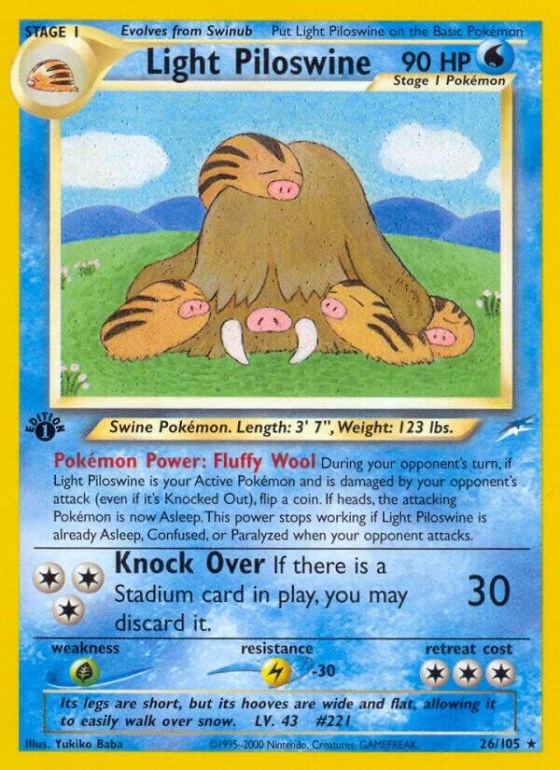 Light Piloswine - 1st Edition