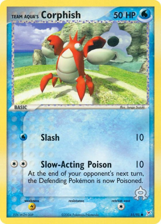 Team Aqua's Corphish - Reverse Holo
