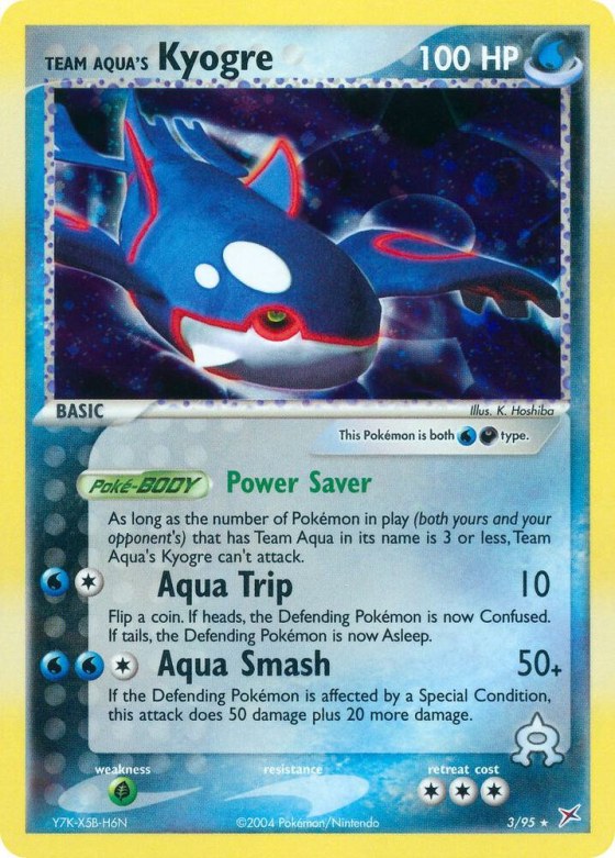 Team Aqua's Kyogre - Reverse Holo