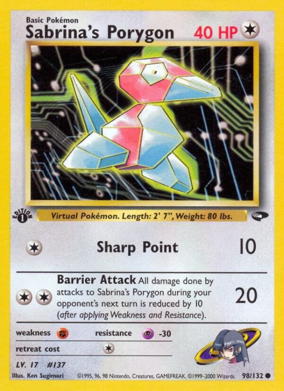 Sabrina's Porygon - 1st Edition