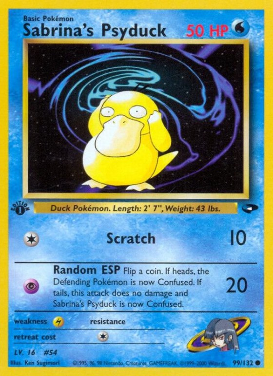 Sabrina's Psyduck - 1st Edition