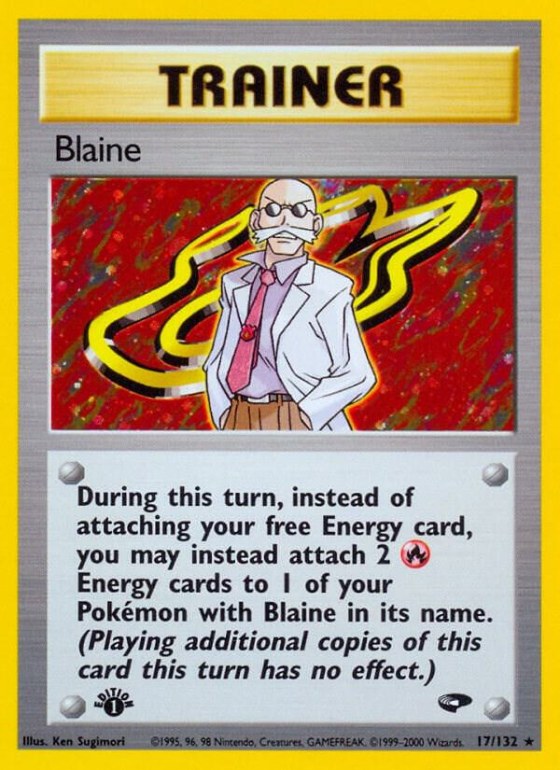 Blaine (17) - 1st Edition Holo