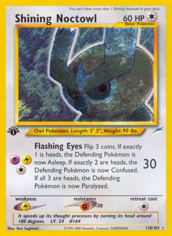 Shining Noctowl - 1st Edition Holo