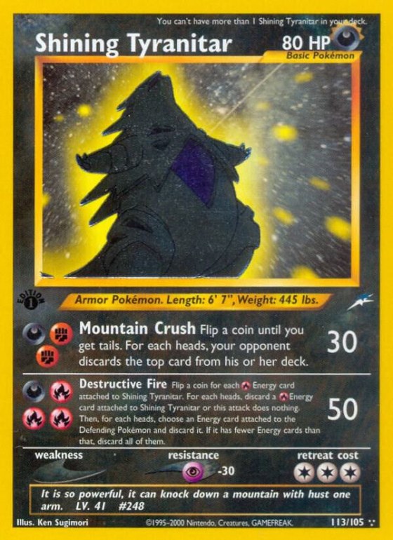 Shining Tyranitar - Unlimited Holo