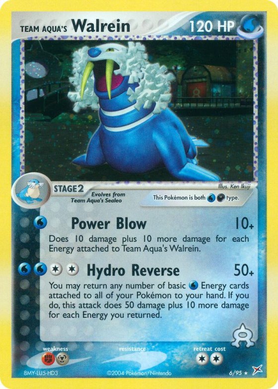 Team Aqua's Walrein - Reverse Holo