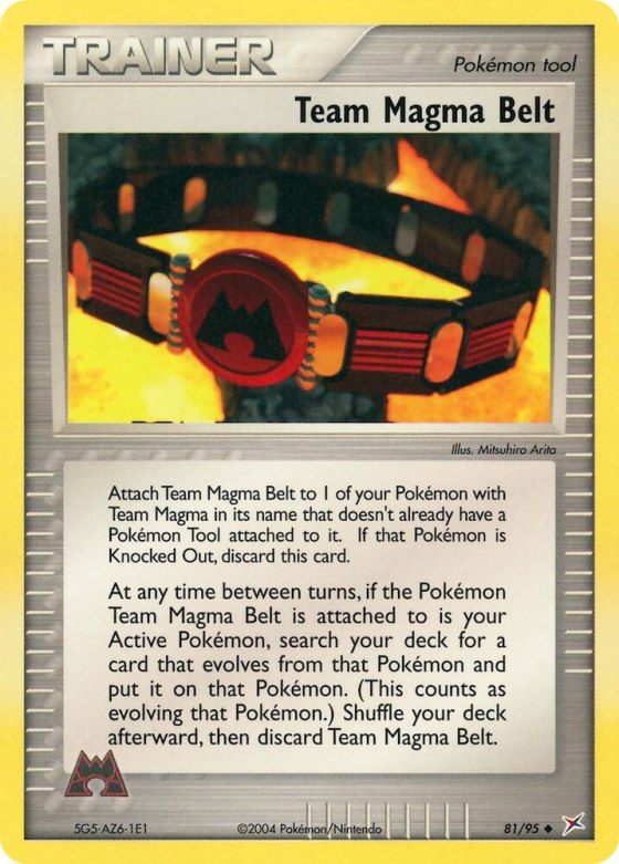 Team Magma Belt - Reverse Holo