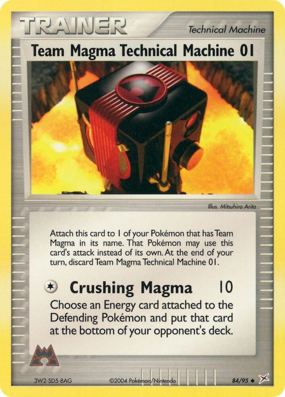 Team Magma Technical Machine 01 - Reverse Holo