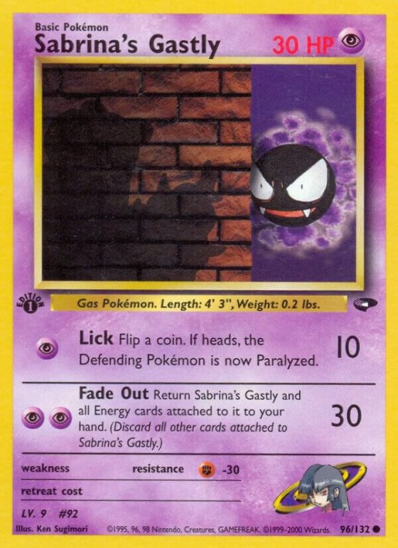 Sabrina's Gastly (96) - 1st Edition
