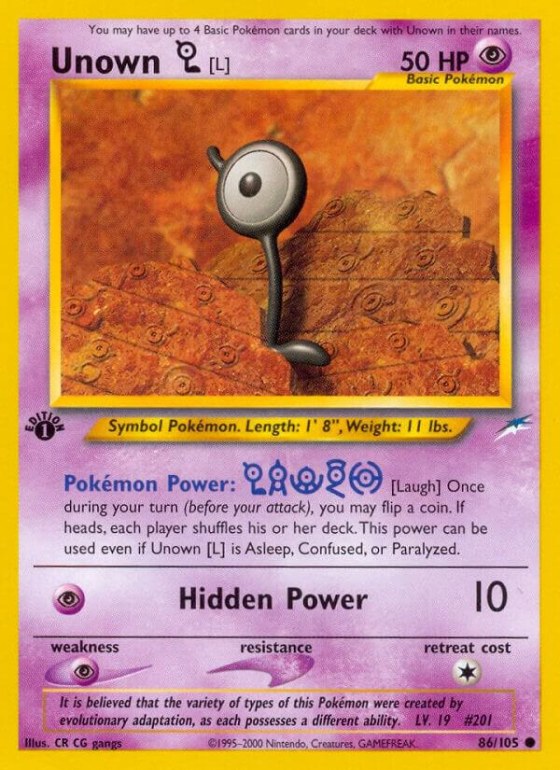 Unown [L] - 1st Edition