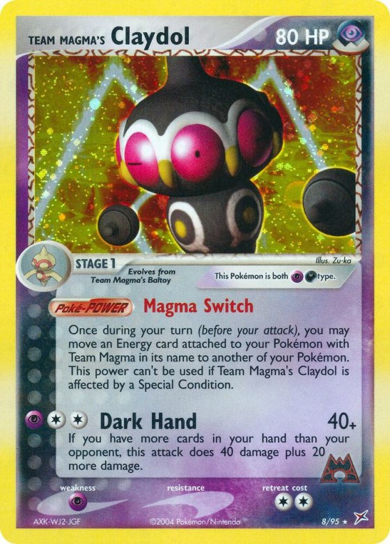 Team Magma's Claydol - Reverse Holo