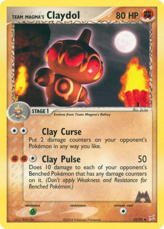 Team Magma's Claydol - Reverse Holo