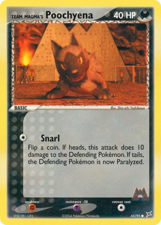 Team Magma's Poochyena - Reverse Holo
