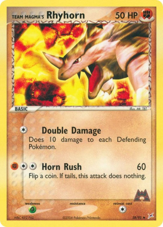 Team Magma's Rhyhorn - Reverse Holo