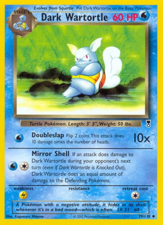Dark Wartortle - Reverse Holo
