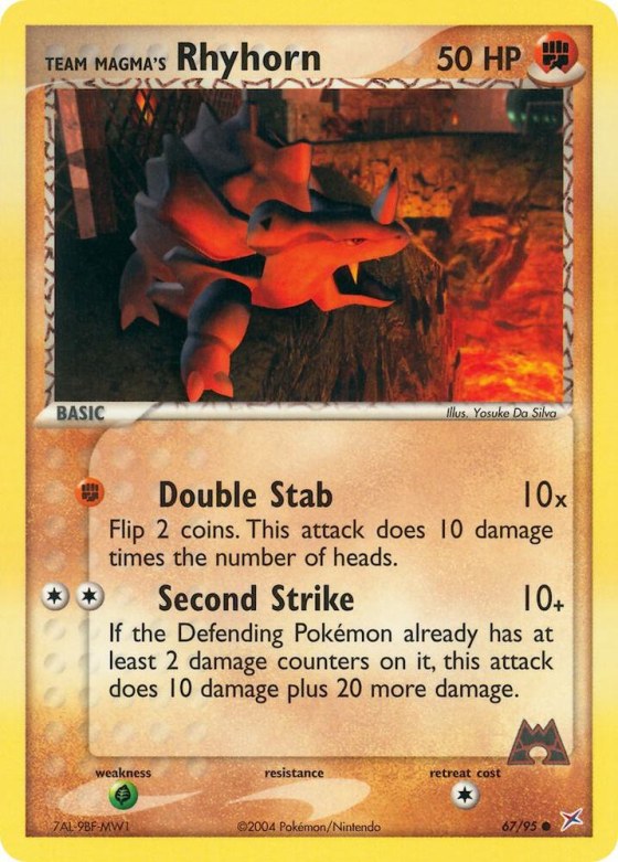Team Magma's Rhyhorn - Reverse Holo