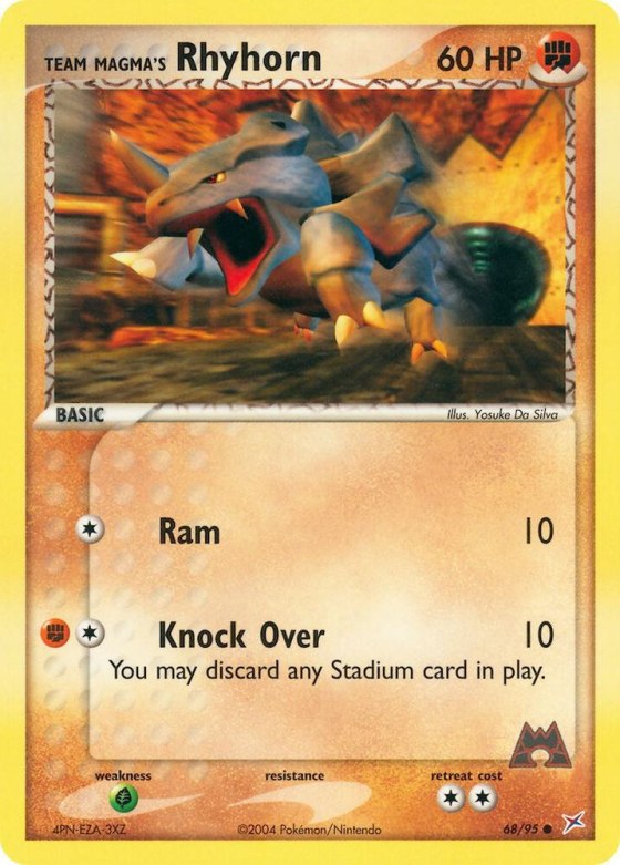 Team Magma's Rhyhorn - Reverse Holo