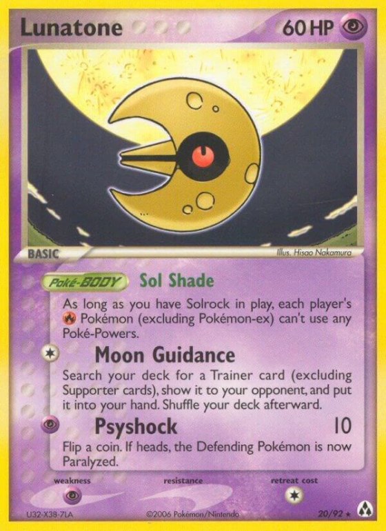 Lunatone - Reverse Holo