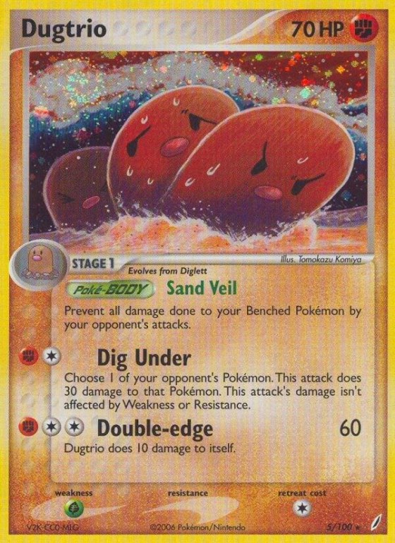 Dugtrio - Reverse Holo