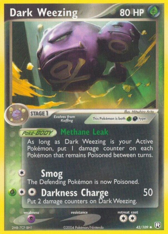 Dark Weezing - Reverse Holo
