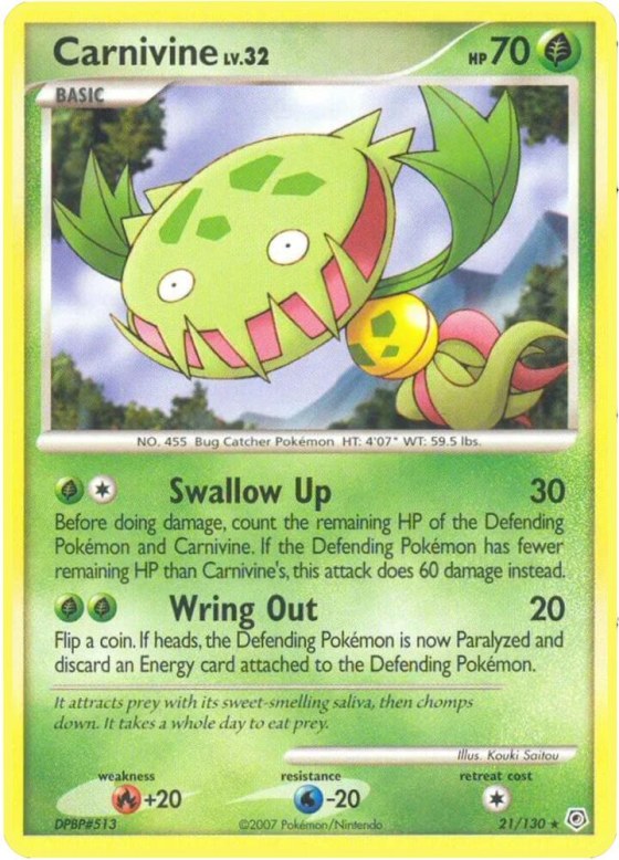 Carnivine - Reverse Holo