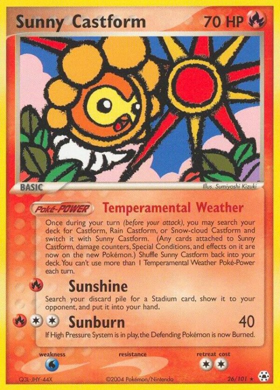 Sunny Castform - Reverse Holo