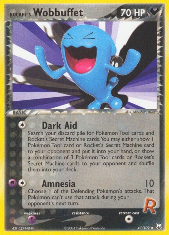 Rocket's Wobbuffet - Reverse Holo