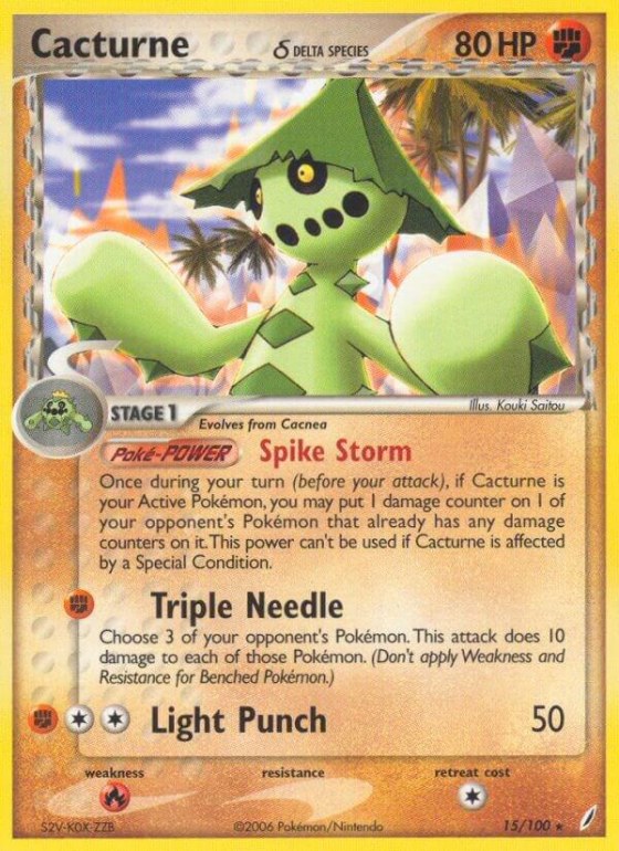 Cacturne (Delta Species) - Reverse Holo