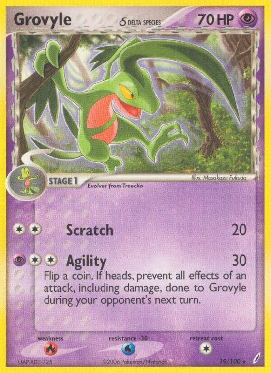 Grovyle (Delta Species) - Reverse Holo