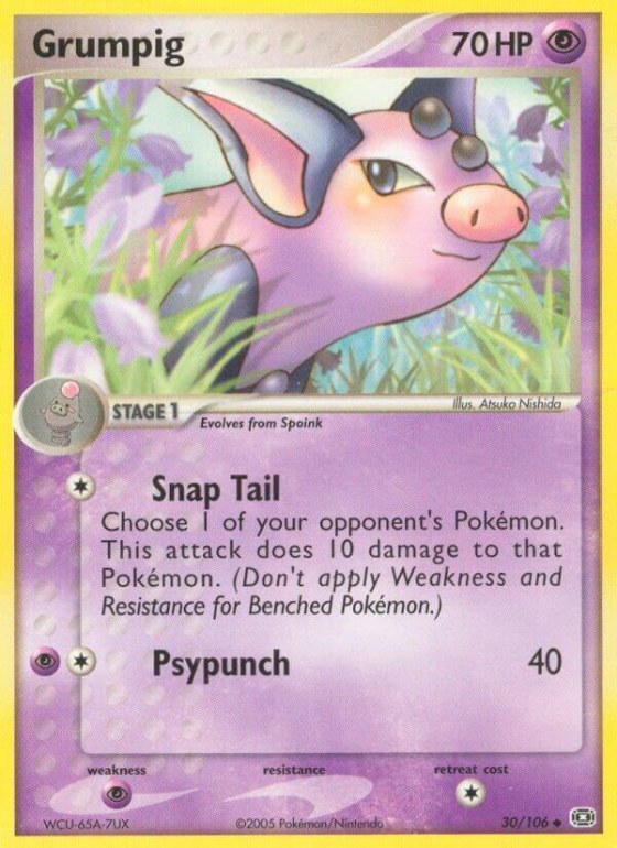 Grumpig - Reverse Holo