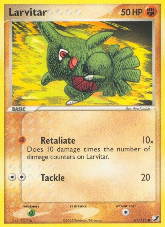 Larvitar - Reverse Holo