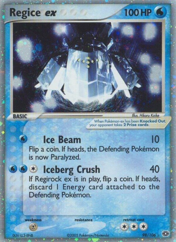 Regice ex - Holo