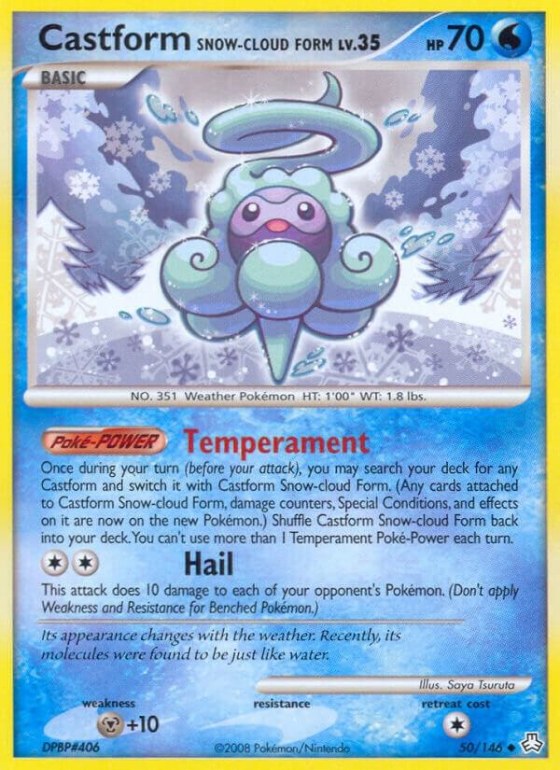 Castform Snow-Cloud Form - Reverse Holo
