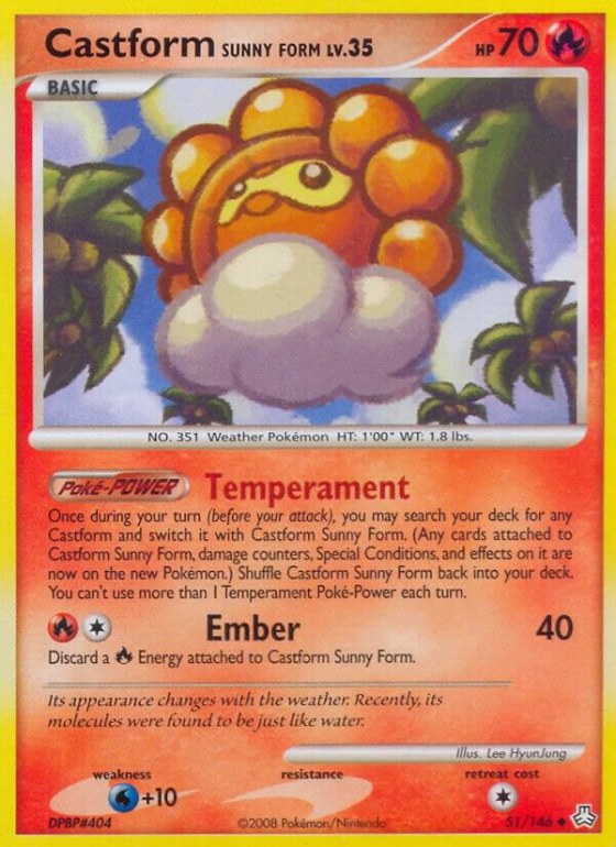 Castform Sunny Form - Reverse Holo
