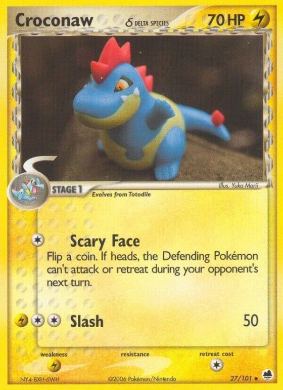 Croconaw (Delta Species) - Reverse Holo