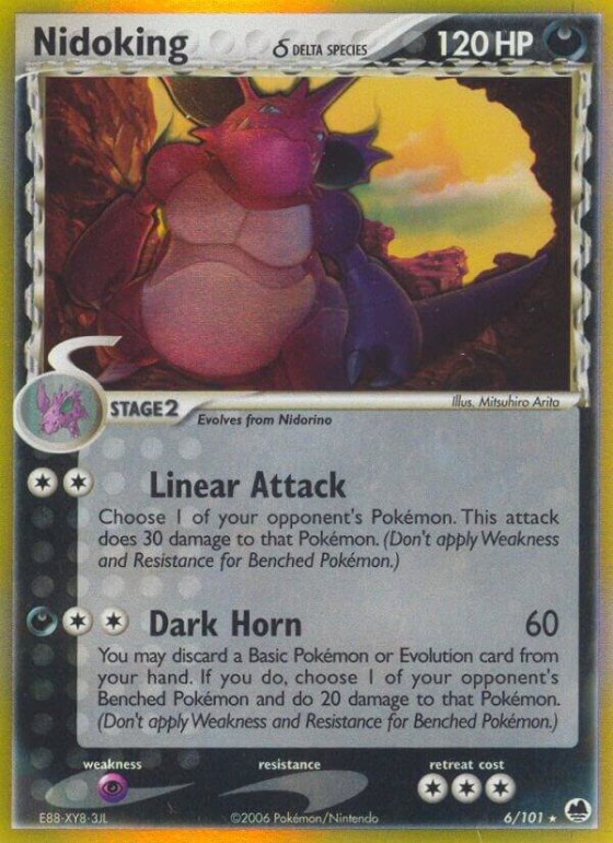 Nidoking (Delta Species) - Reverse Holo